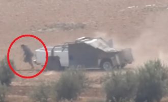 Φιλότουρκοι προσπαθούν να σκοτώσουν τζιχαντιστή αυτοκτονίας του ISIS που θέλει να ζήσει (βίντεο)