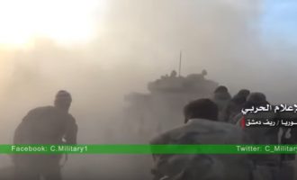 Ο στρατός της Συρίας πολεμά την Τζαΐς Αλ Ισλάμ στα προάστια της Δαμασκού (βίντεο)