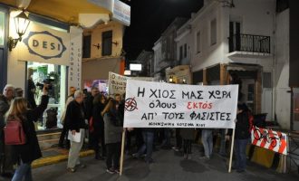 Μεγάλη πορεία στη Χίο ενάντια στη ρατσιστική βία