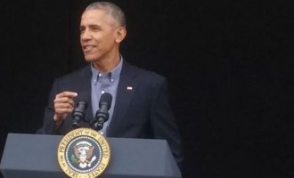 Η “κλειστή” ομιλία του Ομπάμα στον Αστέρα Βουλιαγμένης (βίντεο)