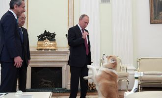Η σκυλίτσα του Πούτιν και το παρ’ολίγον διπλωματικό επεισόδιο (βίντεο)