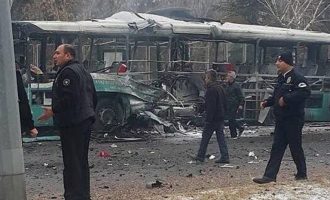 Καισάρεια: Τινάχτηκε στον αέρα λεωφορείο γεμάτο Τούρκους στρατιώτες