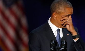 Με δάκρυα στα μάτια αποχαιρέτησε τον αμερικανικό λαό ο Ομπάμα (βίντεο)