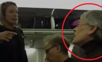 “Τρελή” οπαδός της Χίλαρι επιτίθεται σε νεαρό και την κατεβάζουν από το αεροπλάνο (βίντεο)