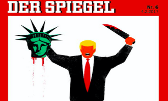 Απολογείται το  Der Spiegel για το πρωτοσέλιδο σκίτσο με τον “αποκεφαλιστή” Τραμπ