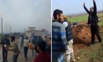 Σύροι πολίτες σιχάθηκαν τον πόλεμο και είπαν: “Όλοι οι ένοπλοι τρελοί έξω από την πόλη μας” (βίντεο)