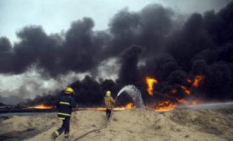 Εδώ και πέντε μήνες καίγονται οι πετρελαιοπηγές της Καγιάρα στο Ιράκ