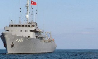 Στο βόρειο Αιγαίο ξαναβγήκε το τουρκικό πλοίο Τσεσμέ