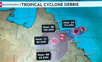Στο έλεος του κυκλώνα “Ντέμπι” η ανατολική Αυστραλία (βίντεο)