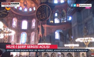 Τουρκική ισλαμική “έκθεση τέχνης” μέσα στην Αγία Σοφία (βίντεο) – Κλιμακώνουν τις προκλήσεις