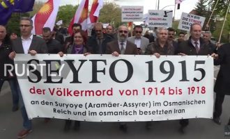 Πορεία μνήμης στη Γερμανία για τη γενοκτονία των Ασσυρίων από την Τουρκία και το ISIS (βίντεο)