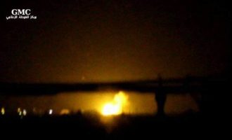 Ισχυρή έκρηξη κοντά στο αεροδρόμιο της Δαμασκού (βίντεο)