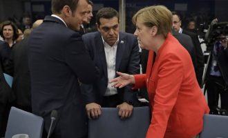 Συμφωνία Τσίπρα-Μέρκελ-Μακρόν στις Βρυξέλλες:  Θα βρούμε την καλύτερη λύση