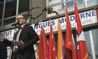 ΣΟΚ: Επίθεση με μαχαίρι σε Βέλγο πολιτικό που εκφωνούσε ομιλία για την Πρωτομαγιά