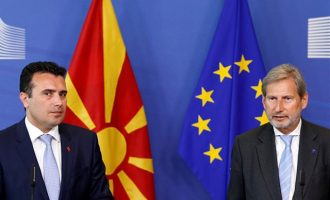 Γιοχάνες Χαν σε Σκοπιανό πρωθυπουργό: Αναγκαία η εξεύρεση λύσης στο ζήτημα της ονομασίας