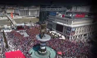 Εθνικιστική πρόκληση Σκοπιανών: Η Θεσσαλονίκη είναι δική μας (βίντεο)