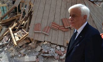 Παυλόπουλος: Η Ε.Ε. θα βοηθήσει για την αποκατάσταση των ζημιών στη Βρίσα Λέσβου