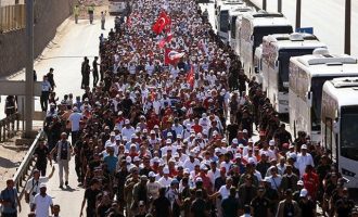 Έφθασε στην Κωνσταντινούπολη η πορεία διαμαρτυρίας κατά του Ερντογάν