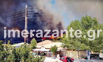 Ζάκυνθος:  Κάηκαν σπίτια και περιουσίες – Απειλείται το Μοναστήρι του Αγίου Διονυσίου (βίντεο)