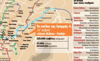 Το 2019 ξεκινά η Γραμμή 4 του Μετρό – Άλσος Βεΐκου-Γουδή