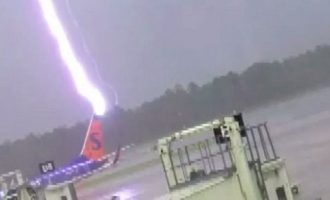 Υπάλληλος αεροδρομίου στη Φλόριντα κεραυνοβολείται και πέφτει στο έδαφος (βίντεο)