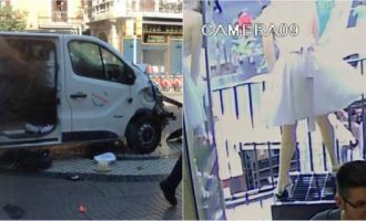 Νέο βίντεο-σοκ από το τρομοκρατικό χτύπημα στη Βαρκελώνη με το λευκό βαν να σπέρνει θάνατο