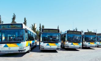 Στάση εργασίας σε λεωφορεία – τρόλεϊ 11 με 5 την Πέμπτη