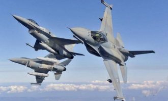 Ελληνικά F-16 αναχαιτίζουν Τουρκικά μαχητικά πάνω από το Αιγαίο (βίντεο)