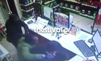 Βίντεο-σοκ από ένοπλη ληστεία σε βενζινάδικο στη Θεσσαλονίκη (βίντεο)