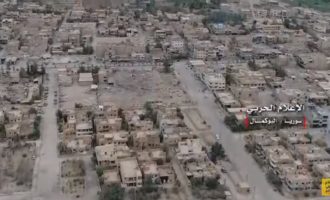 Δείτε εναέρια πλάνα από την Αλ Μπουκαμάλ όπου δόθηκε μεγάλη μάχη με το Ισλαμικό Κράτος (βίντεο)