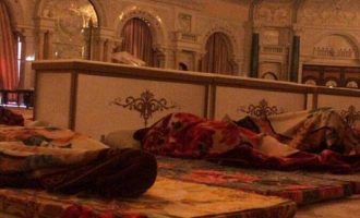 Ταπείνωση: Φυλακισμένοι Σαουδάραβες Πρίγκιπες κοιμούνται στο πάτωμα ξενοδοχείου (φωτο)