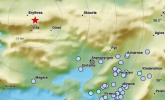 Σεισμός αισθητός στην Αθήνα στις 09.43 με επίκεντρο τη Βοιωτία