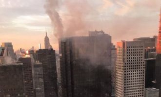 Πυρκαγιά στον Πύργο του Τραμπ στο Μανχάταν (φωτο)