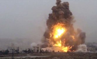 Το Ισλαμικό Κράτος ισχυρίζεται ότι κατάφερε πανίσχυρη βομβιστική επίθεση αυτοκτονίας στην αν. Συρία