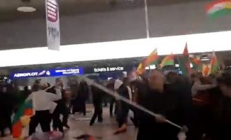 Kούρδοι και Τούρκοι πλακώθηκαν στο ξύλο στο αεροδρόμιο του Ανόβερο (βίντεο)
