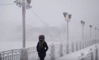 Ακραίο ψύχος στη Σιβηρία: Το θερμόμετρο έπεσε στους -68 (βίντεο)
