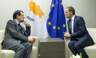 Αναστασιάδης και Τουσκ συζήτησαν την τουρκική προκλητικότητα στην κυπριακή ΑΟΖ