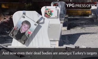 Οι Τούρκοι βομβαρδίζουν τα νεκροταφεία των Κούρδων στην Εφρίν (βίντεο)