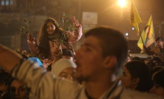 Διαδήλωση Κούρδων στην Εφρίν: «Δεν θα επιτρέψουμε μια νέα Οθωμανική Αυτοκρατορία»