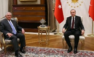 Τρεις ώρες συζητούσαν Ερντογάν-Τίλερσον στην Άγκυρα – Στο επίκεντρο Κούρδοι και S-400