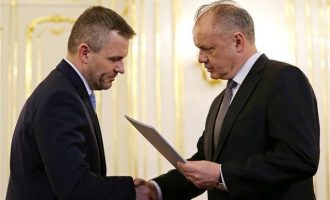 Ο πρόεδρος της Σλοβακίας διόρισε νέα κυβέρνηση με πρωθυπουργό τον Πελεγκρίνι