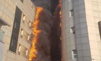 Mεγάλη φωτιά σε νοσοκομείο στην Κωνσταντινούπολη (βίντεο)
