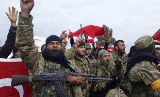 Τούρκοι στρατιώτες και τζιχαντιστές σέρνουν Κούρδους Γιαζίντι στα τζαμιά της Εφρίν για να τους εξισλαμίσουν