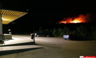 Συναγερμός από μεγάλη φωτιά στην Κεφαλονιά κοντά σε ξενοδοχεία (βίντεο)