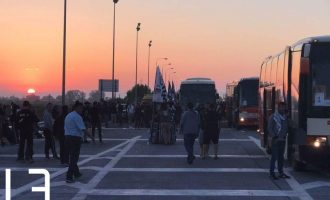 H κάθοδος των οπαδών του ΠΑΟΚ στην Αθήνα (βίντεο)