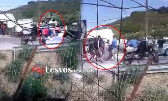Μυτιλήνη: Επεισόδια  με τραυματίες στο hotspot της Μόριας (βίντεο)