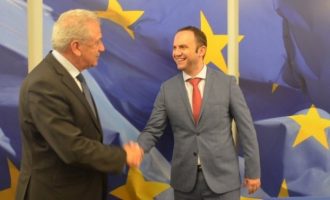 Ο Αβραμόπουλος συναντήθηκε με τον αναπληρωτή πρωθυπουργό των Σκοπίων