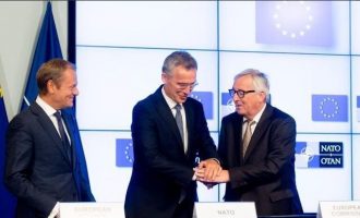 Η Ε.Ε. ενισχύει τη συνεργασία της με το ΝΑΤΟ – Τι δήλωσαν Τουσκ, Γιούνκερ και Στόλτενμπεργκ