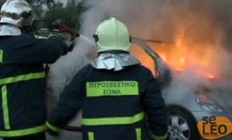 Θεσσαλονίκη: Κάηκε ζωντανός οδηγός μέσα στο αυτοκίνητό του