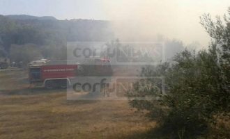 Μεγάλη φωτιά στην Κέρκυρα – Εκκενώθηκε οικισμός